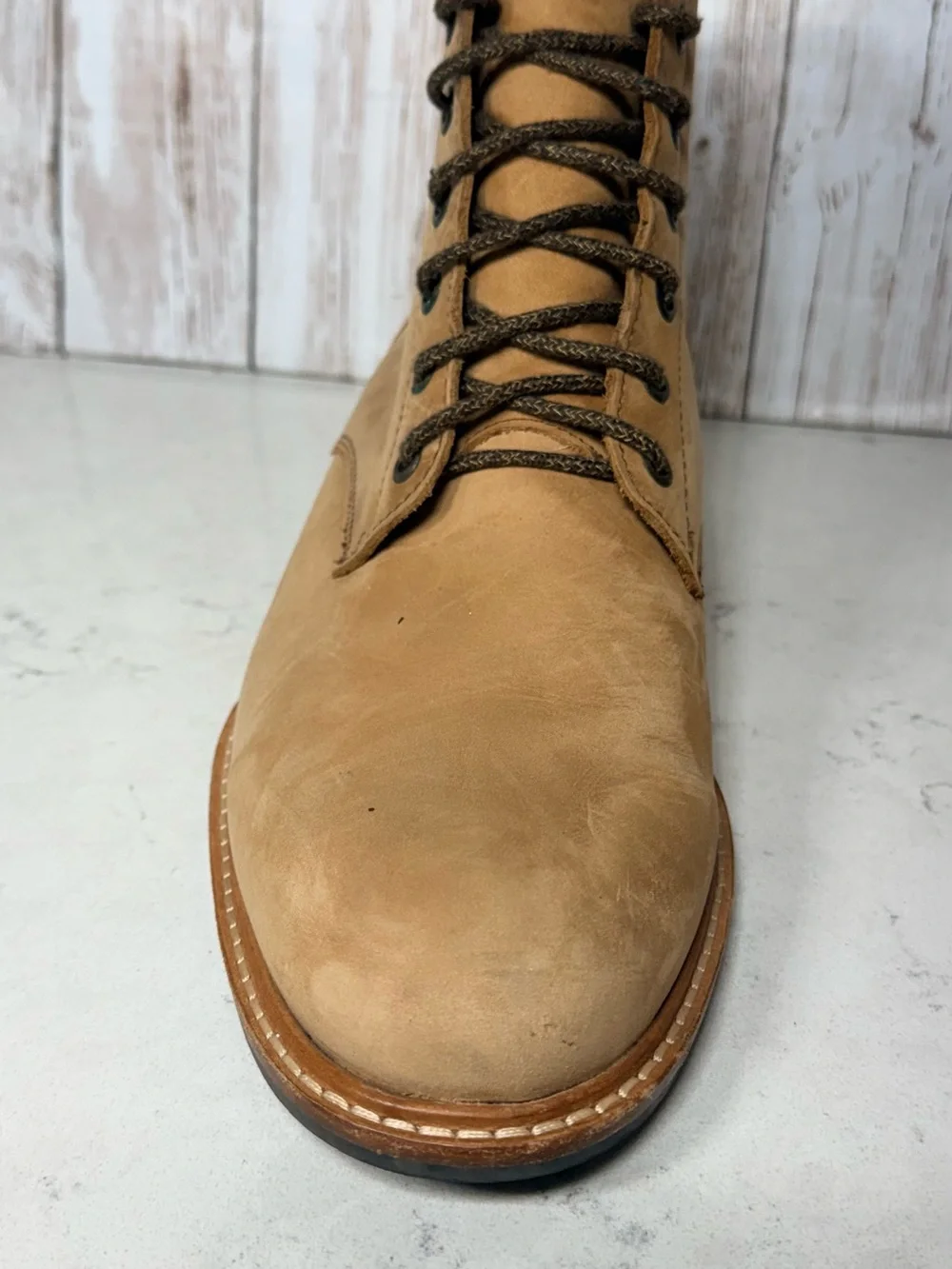 Nisolo All-Weather Andres Boots – Men’s Size 11.5– Tobacco Leather